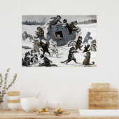 Kat Dieven, Louis Wain Poster (Keuken)