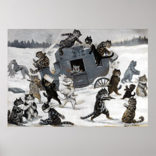 Kat Dieven, Louis Wain Poster