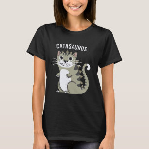 Kat Dinosaur Liefhebber Dino Paleontoloog Kitty T T-shirt