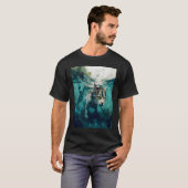 Kat Dinosaur Onderwater T-shirt (Voorkant volledig)