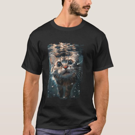 Kat Diving Zee T-shirt (Voorkant)