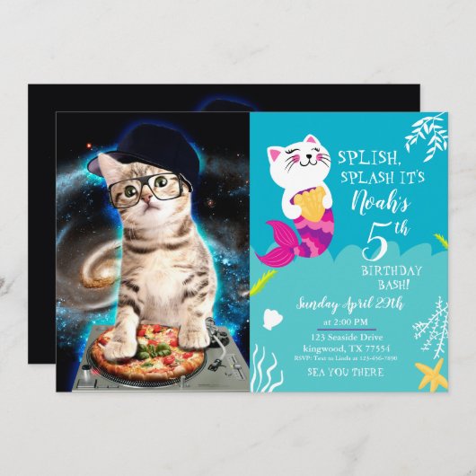 kat dj cat kaart (Voorkant / Achterkant)