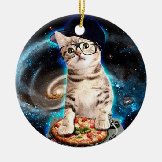kat dj kat keramisch ornament (Voorkant)
