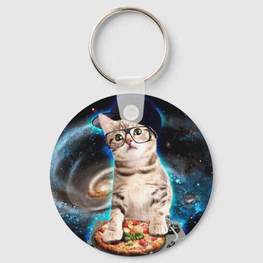 kat dj kat sleutelhanger (Voorkant)