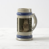 Kat "DOE JE BIER EN VOET ME" Stein Bierpul (Voorkant rechts)