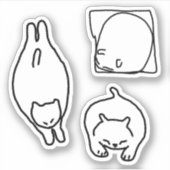 Kat doedle assent #4 sticker (Voorkant)