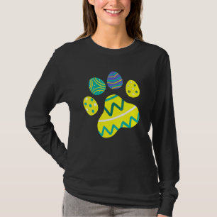 Kat-dog pag paaseieren dog paasdag pap t-shirt