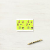 Kat Dog Pets Paws Fur Pattern Young Fluffy Post-it® Notes (Op bureau)