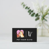 Kat Doggie Heart Logo Visitekaartje (Staand voorkant)