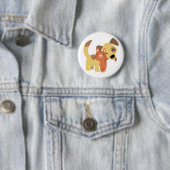 Kat & Doggy cartoon-knoopbadge Ronde Button 5,7 Cm (In situ)