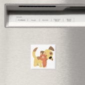 Kat & Doggy cartoon magnet (Insitu (Vaatwasser))