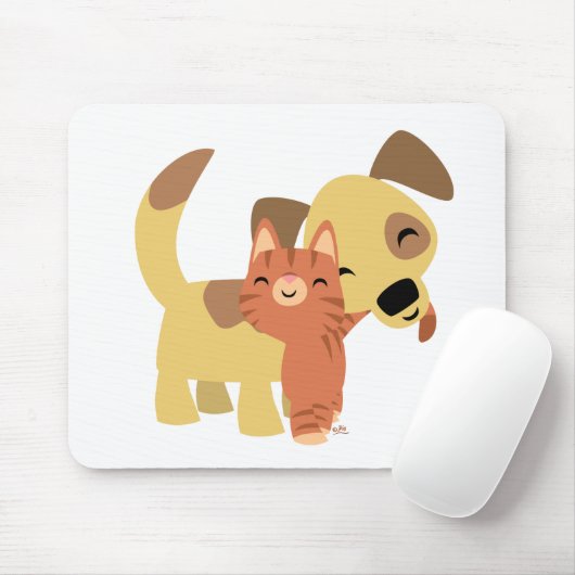 Kat & Doggy cartoon mousepad Muismat (Met muis)