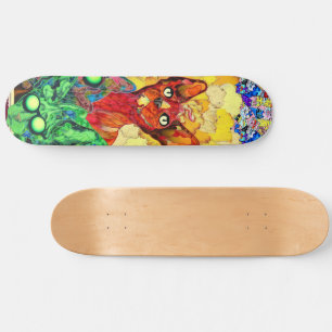 Kat door Kostyantin Malginov – Artistieke Skateboa Persoonlijk Skateboard