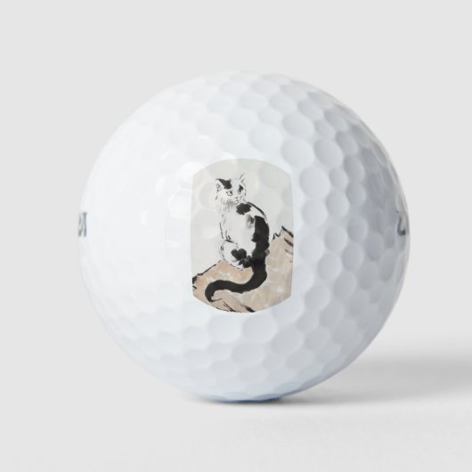 Kat (door Xu Beihong) Golfballen (Voorkant)