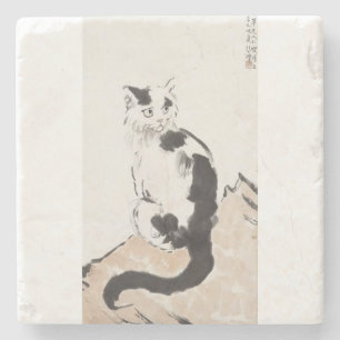 Kat (door Xu Beihong) Stenen Onderzetter