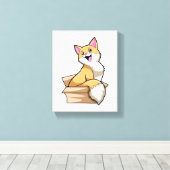 Kat. doos canvas afdruk (Insitu (Houten vloer))