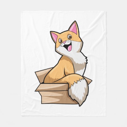 Kat. doos fleece deken (Voorkant)