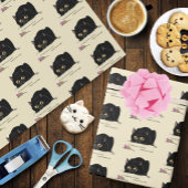 Kat draaiend cadeaupapier