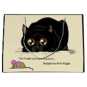 Kat draaiend groot cadeauzakje (Voorkant)