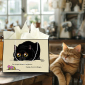 Kat draaiend groot cadeauzakje