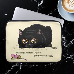 Kat draaiend laptop sleeve