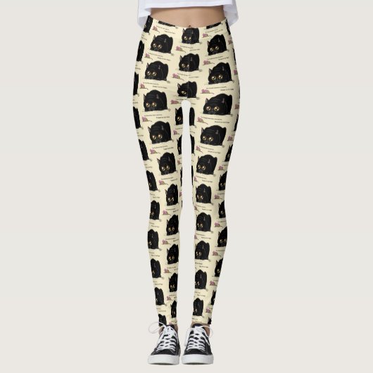 Kat draaiend leggings (Voorkant)