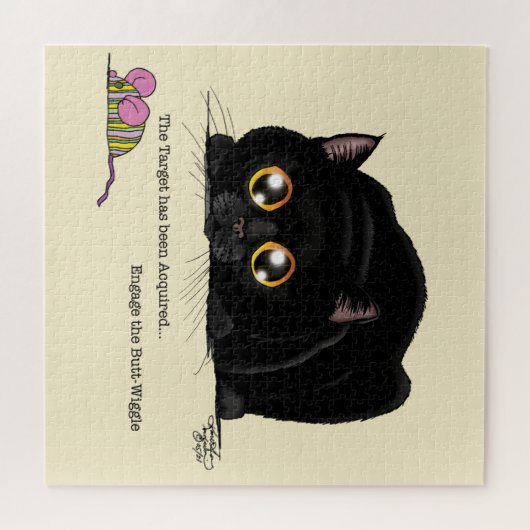 Kat draaiend legpuzzel (Horizontaal)