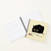 Kat draaiend notitieboek (Binnen)