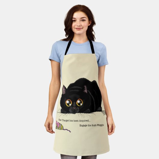 Kat draaiend schort (Gedragen)