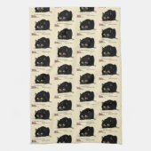 Kat draaiend theedoek (Verticaal)