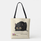 Kat draaiend tote bag (Achterkant)