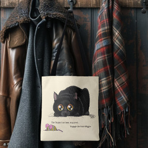 Kat draaiend tote bag