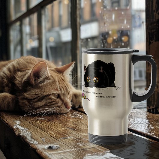 Kat draaiwiggen reisbeker