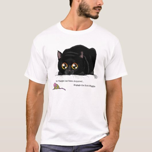 Kat draaiwiggen t-shirt (Voorkant)