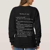 Kat Drabble Sweatshirt (Witte tekst) (Achterkant)