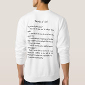 Kat Drabble Sweatshirt (Zwarte tekst) (Achterkant)