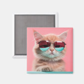 Kat Dragen Aviator Zonnebril Magnet (Voorkant / Achterkant)