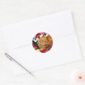 Kat Dragen Sinterklaas Pet - Sticker (Envelop)
