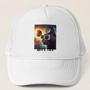 Kat Dragen Zonnebril Eclipse Kleurrijke Pop Cul Trucker Pet