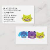 Kat-dragende races die orthodontisten oproepen visitekaartje (Voorkant / Achterkant)