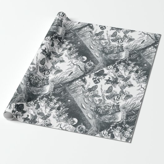 Kat Dream of Fairyland, Louis Wain Cadeaupapier (Uitgerold)