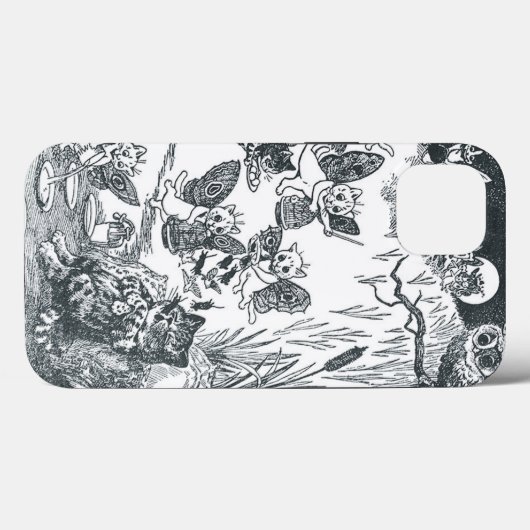 Kat Dream of Fairyland, Louis Wain Case-Mate iPhone Case (Achterkant (horizontaal))