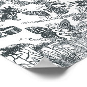 Kat Dream of Fairyland, Louis Wain Poster (Hoek)