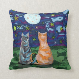 Kat Dreams omkeerbare kunst Kussen