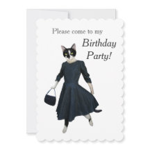 Kat Dress Birthday Party Invitation
