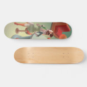 Kat Drink bier op het schaatsenbord Persoonlijk Skateboard (Horizontaal)