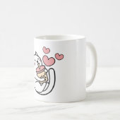 Kat Drink Boba Milk kitten Koffiemok (Voorkant rechts)