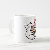 Kat Drink Boba Milk kitten Koffiemok (Voorkant links)