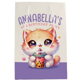 Kat Drink Boba Schattigee Bubble Tea Medium Cadeauzakje