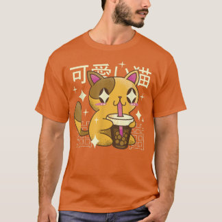 Kat Drink Bubble Tea Drink Japan T-shirt